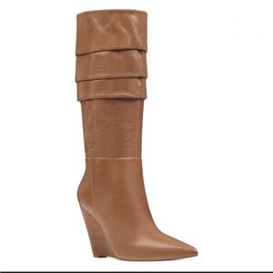 Nine West Vernese Leather
Wedge Boot in Caramel